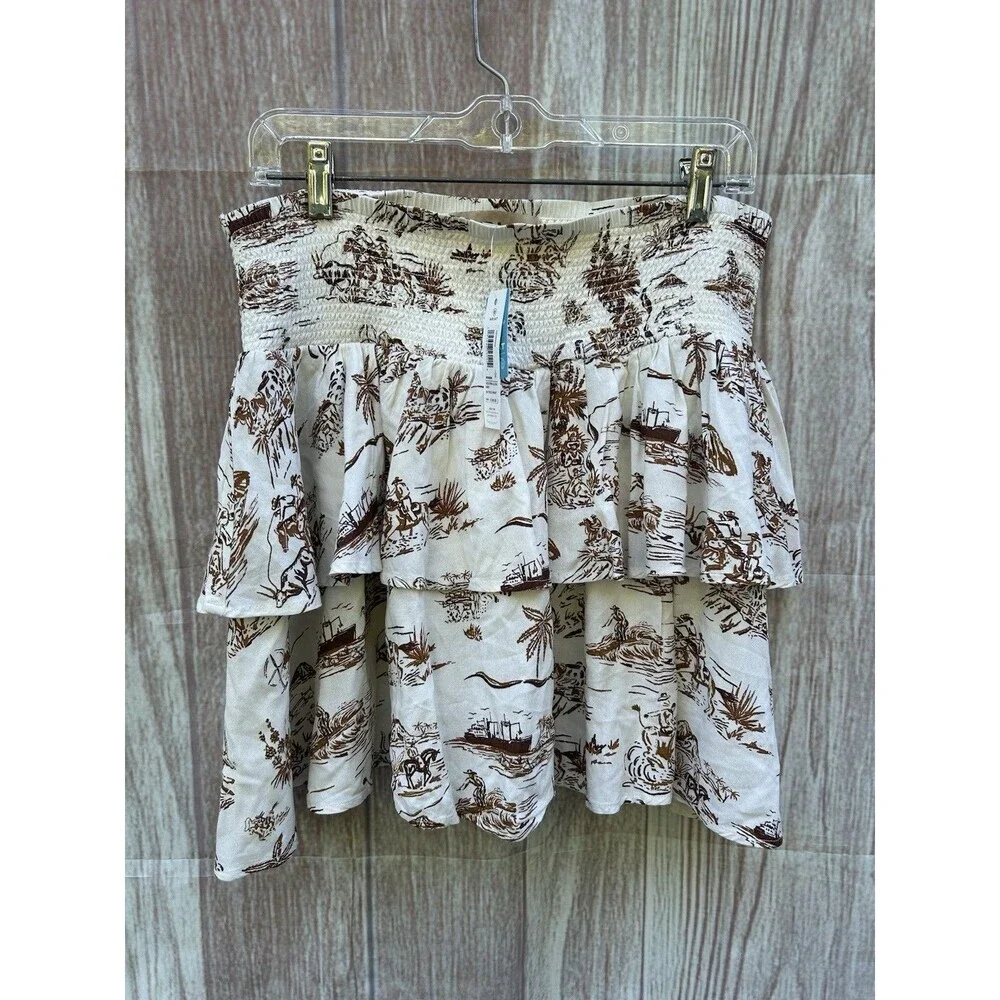 New Ariat x Western Aloha sz L Skirt Coastal Cowgirl Festival Rodeo Hawaiian